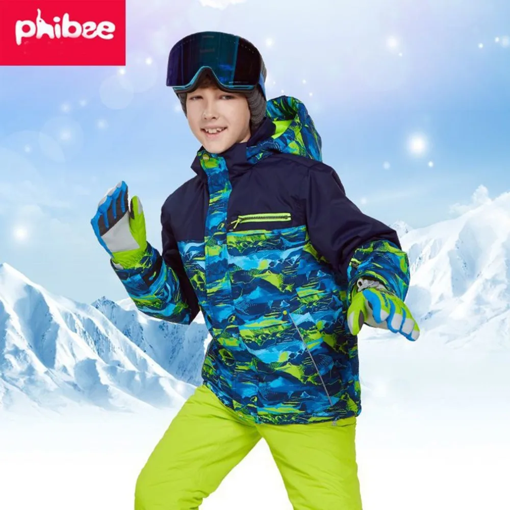 

Children Warm Boys/Girls Ski Suit Waterproof Pants+Jacket Set Winter Sports Thickened Clothes Children's Ski Suits