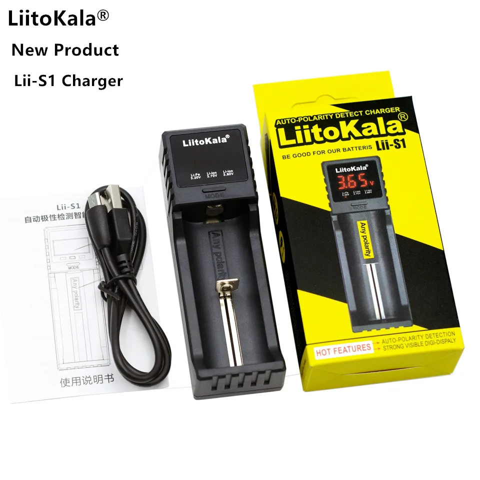Умное зарядное устройство LiitoKala Lii-S1 202 402 PD4 для литий-полимерных аккумуляторов 3 7