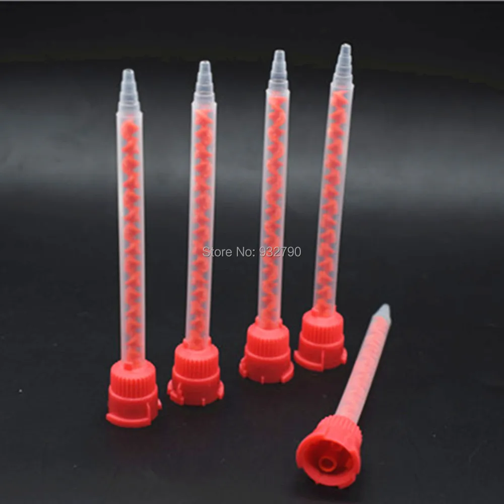 

5pcs AB Adhesive Glue Resin Static Mouth Mixing Nozzles Tube Needles Mixing Ratio 10:1 Epoxy Adhesive Mixing Nozzle