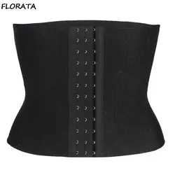 FLORATA 2019 Для женщин для похудения Body Shaper корсет талии корректирующий корсет пояс Управление Корректирующее белье ремень черный Размеры M-XL