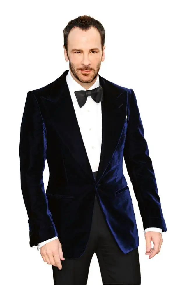 Custom Made ClassicSuit Groom Tuxedos One Button roya bule