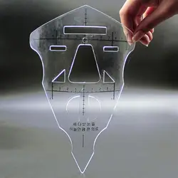 1 шт. лица бровей правитель Prictice губ татуировки трафарета косметический программное средство меры татуаж Уход за лошадьми правитель точное