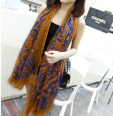 

Scarf female spring and autumn cotton lengthen silk scarf summer sun cape bohemia beach towel
