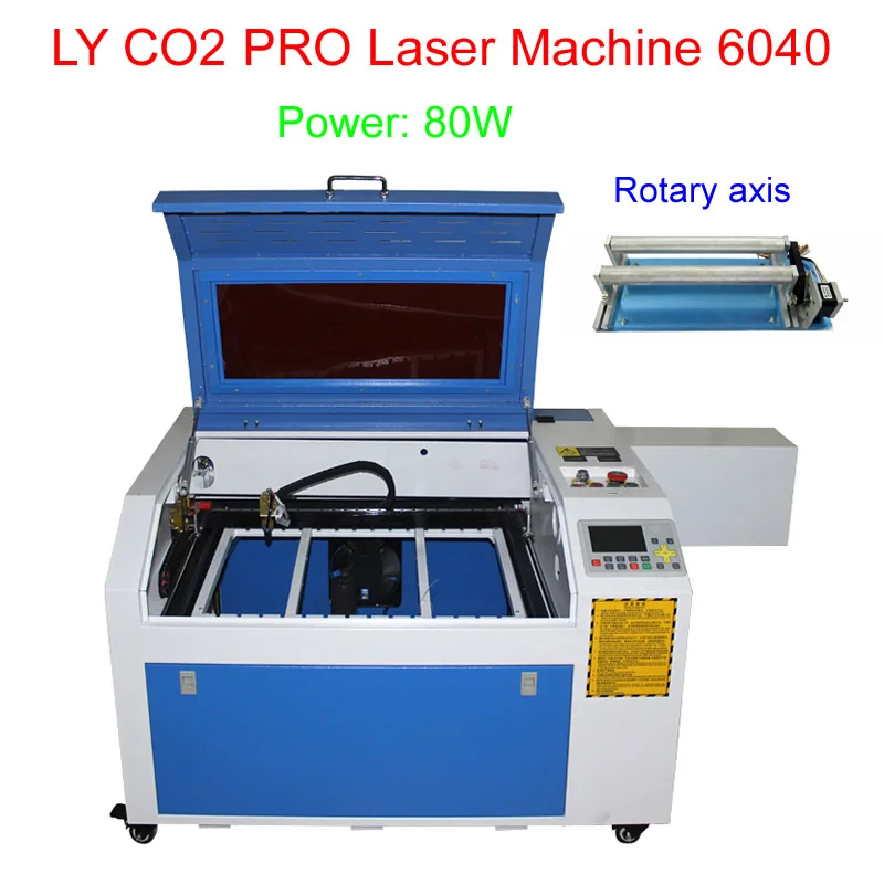 80W CO2 Laser Engraving Machine 6040 CNC laser cutter with off line
