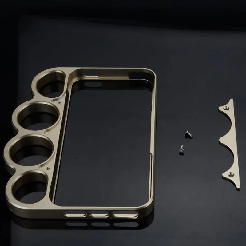 Боксерский бампер из алюминиевого сплава для iPhone 5 5S, Модный чехол для телефона с кольцами на концах пальцев, чехол для iPhone 5G SE