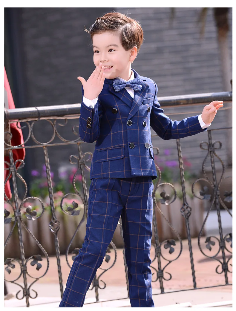  Boys Suits set Formal Boys Clothes children Wedding clothing Blazer Piano Costume back to School (17)
