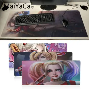 

Maiyaca Anime Batman and Harley Quinn Office Mice Gamer Soft Mouse Pad Locking Edge gaming Mousepad Mat Keyboard Mat Table Pad