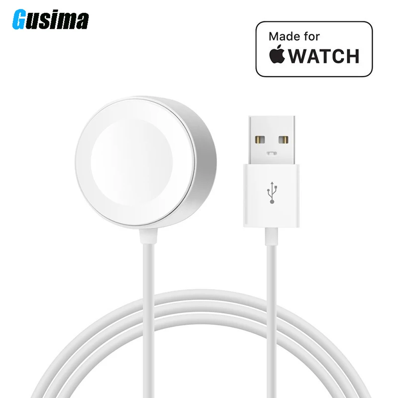 

GUSIMA Original 1M Fast Wireless Magnetic Charging Cable for Apple Watch Charger Adapter for i-Watch Series 1 2 3 4 38/42mm