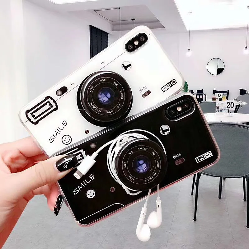

Old Styles Case For OPPO F3 K1 R15X R11 R11S R15 R17 Pro R7 R9 F1 R9S Plus Vintage 3D Camera Soft Silicone Cover 3D Phone Holder