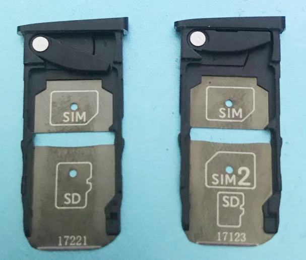 

New SIM Card Reader Holder Tray Slot Single Dual for MOTO Z2 Force Black