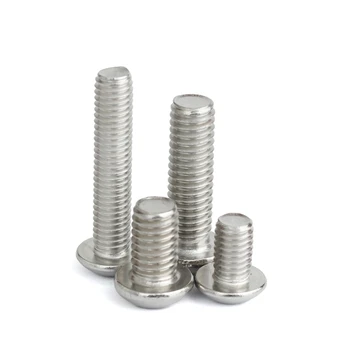 

50PCS Stainless Steel Bolts US Standard Diameter 2-56 4-40 6-32 304 Hex Socket Cap Screws Round Screw Furniture Fastener Bolts