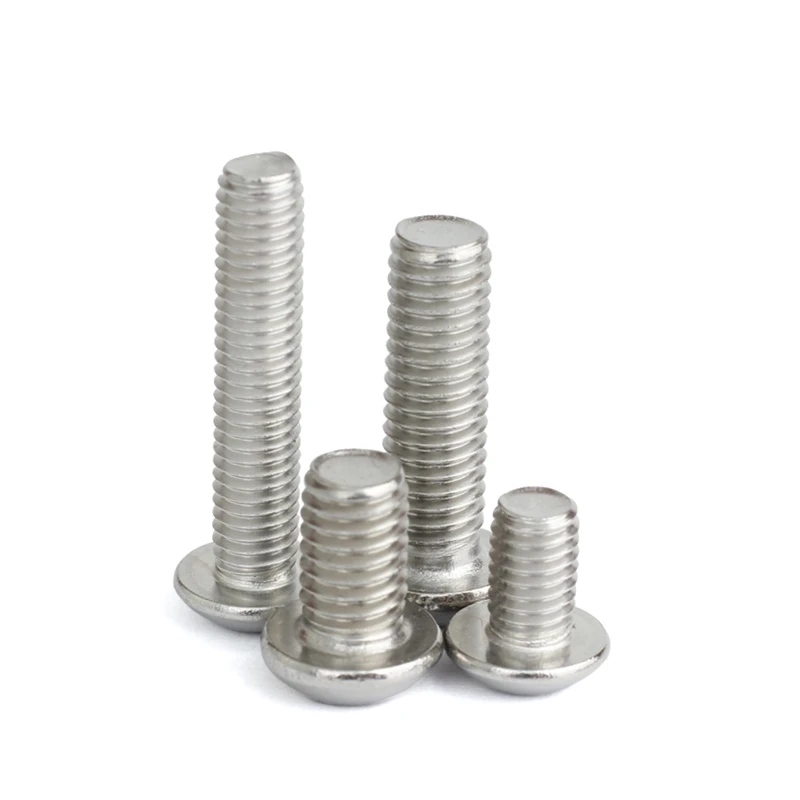 

50PCS US Standard Diameter 2-56 4-40 6-32 304 Stainless Steel Hex Socket Cap Screws Round Bolts