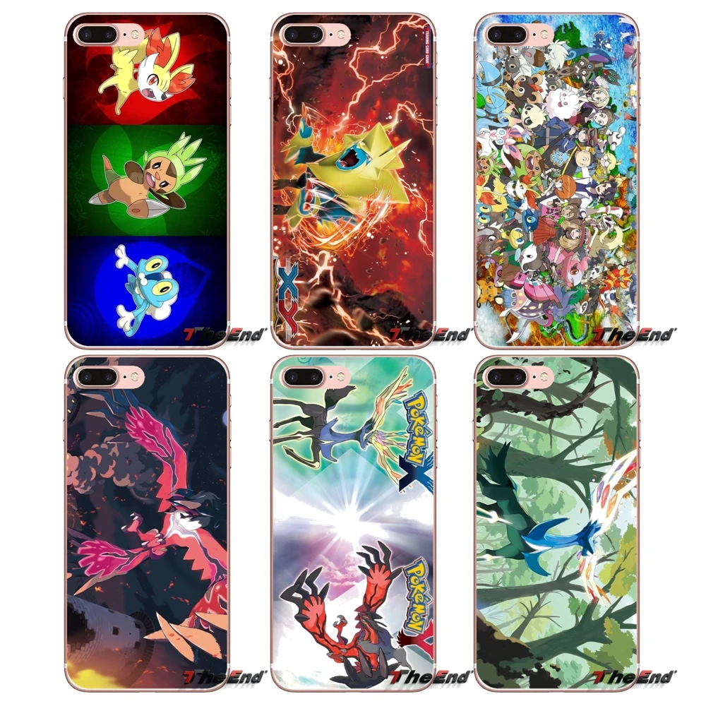 Прозрачные мягкие чехлы для Samsung Galaxy S3 S4 S5 MINI S6 S7 edge S8 S9 Plus Note 2 3 4 5 8 Pokemon X Y |