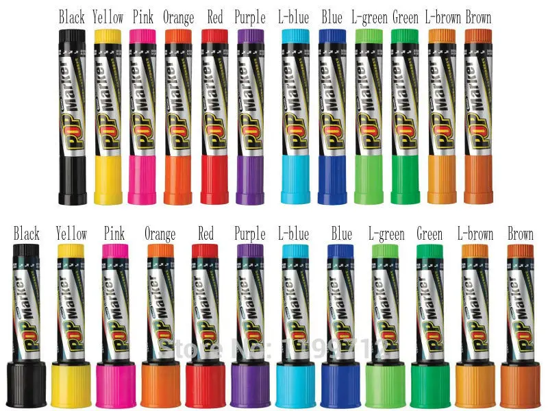 1 шт. Genvana POP Poster paint Marker Экстра жирный 30 мм предлагаем выбрать цвет