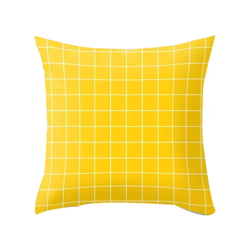 Lychee желтый плед наволочка полиэстер персиковая кожа 45x45 см декоративная наволочка для спальни дивана подушка - Цвет: 13