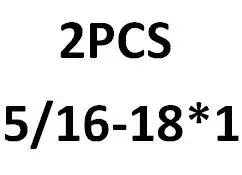 5/16-18*1/2,5/8. 3 зубца 304 из нержавеющей стали британские шестигранные болты, UNC американские шестигранные винты GB5783 - Цвет: Бронза