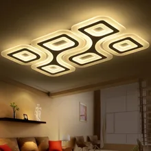 

EuIgnis 110 220v Ultra-thin Transparent LED Ceiling Lights Avize Lustre Lamparas De Techo Colgante Deckenleuchten Cristal Lamp