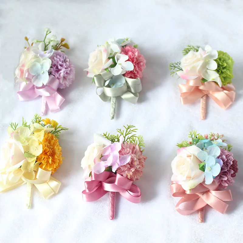artificial flower wrist corsage (22)
