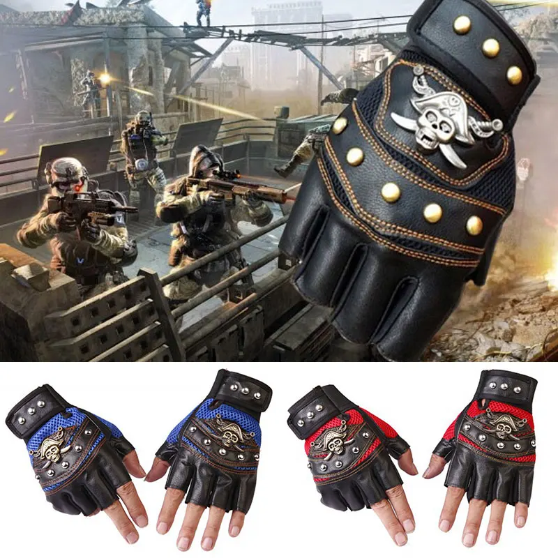 

Vehemo Half-Finger Gloves Motorcycle Wear-Resistant Hiking Riding Sports