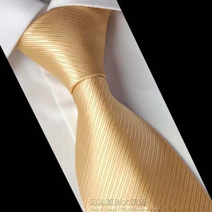 Fashion ties for men Silk Tie male formal married neckwear gold