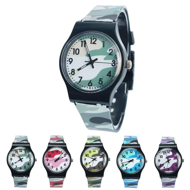 Hot New Fashion Silicone Camouflage Child Boys Kid Chilren Wrist Watch Printed S Hot New Fashion Silicone Camouflage Child Boys Kid Chilren Wrist Watch Printed S