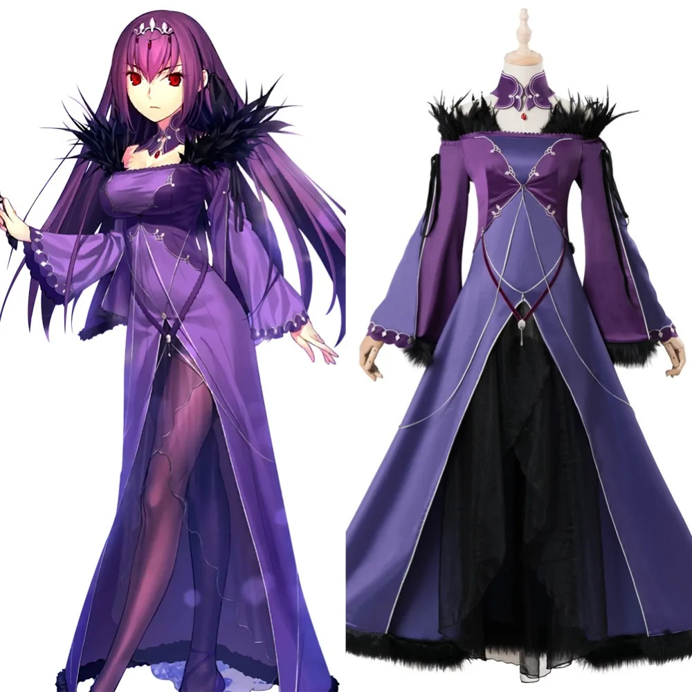 Fate Grand Order Cosplay Costume Caster Scathach Skadi Cosplay Costume Dress Uniform Halloween