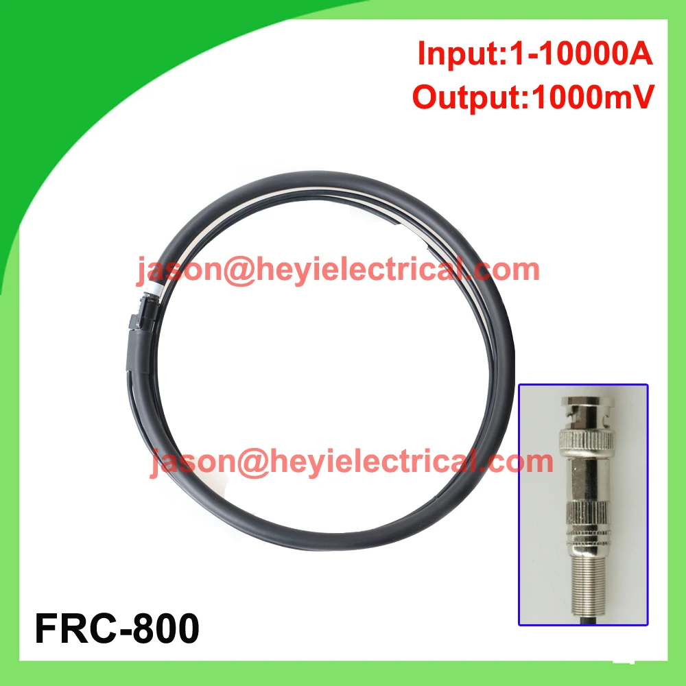 input 10000A FRC-800 flexible rogowski coil with BNC connector output 1000mV split core CT