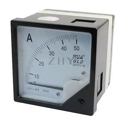 6L2 Model 80mm x Square Panel AC 75A 100A 150A 200A 300A 400A 500A 600A Analog Meter Ammeter | Инструменты