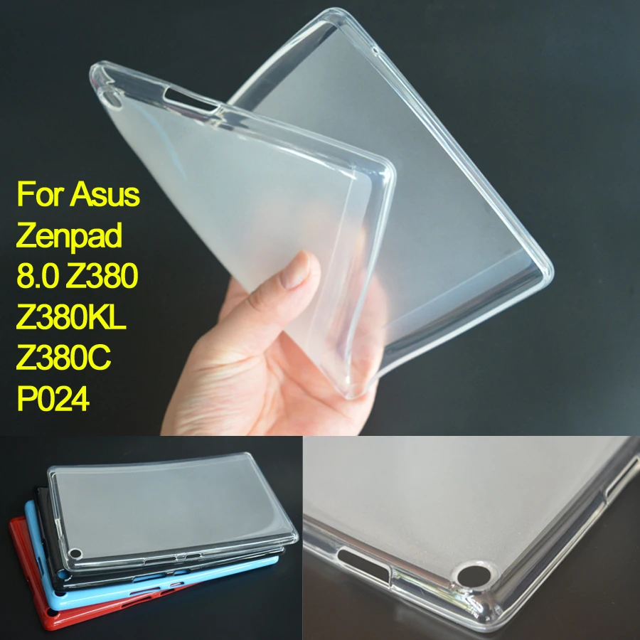 

Z380 Cover Soft TPU Rubber Case for Asus Zenpad 8.0 Z380KL Z380C P024 Silicone Cover Case