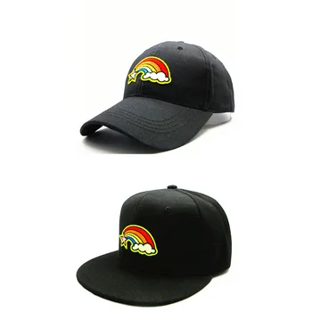 

LDSLYJR 2018 rainbow embroidery cotton Baseball Cap hip-hop cap Adjustable Snapback Hats for kids and adult size 149