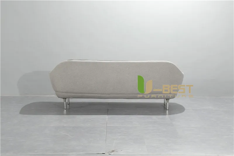 U-BEST реплики дизайнер мебели серые текстильные обивка 3 местный Фавн диван с свободные подушки