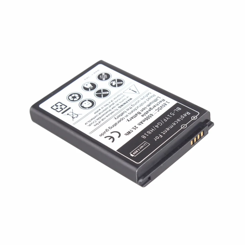 Большая емкость 6500mAh 3 85 V литий ионный Расширенный Аккумулятор для LG G4 + черная