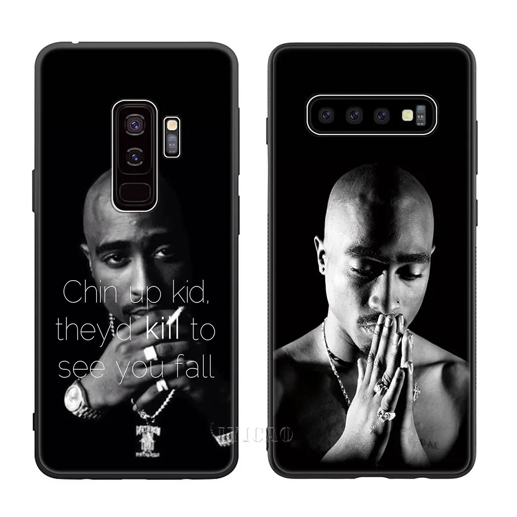 IYICAO хип хоп Тупак Мягкий силиконовый чехол для Samsung Galaxy S10 S9 S8 Plus S10e S6 S7 Edge