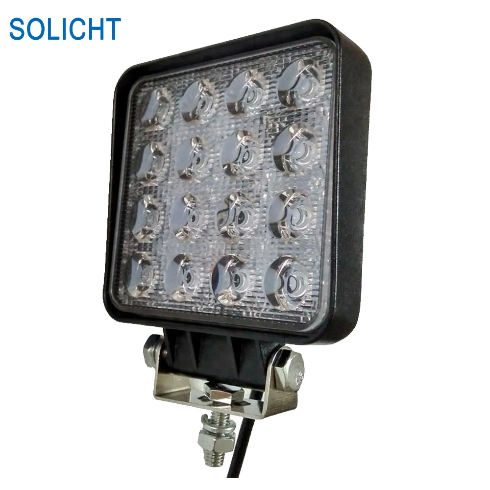 SOLICHT 4'' 48W Spot Auto LED Work Light 9 32V LED Work Lamp IP67 4x4
