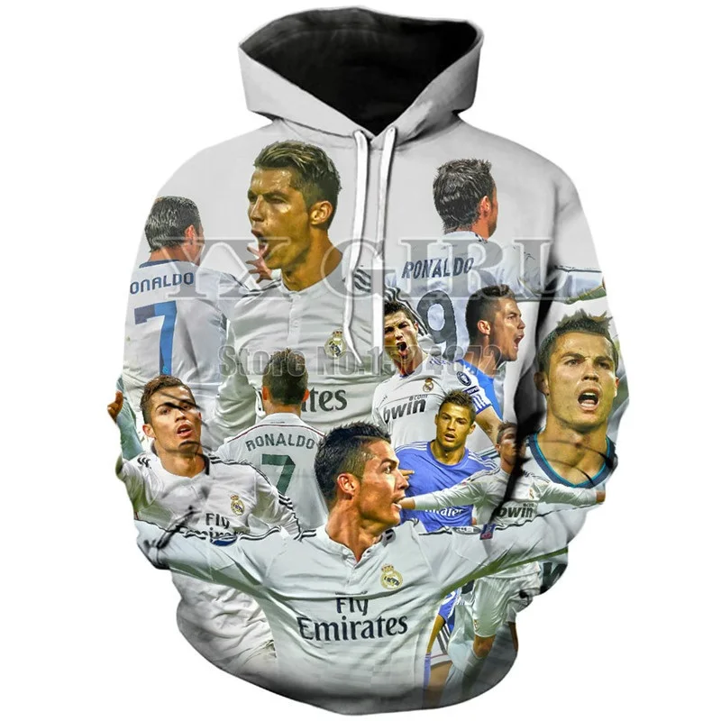 Mens 3d Ronaldo Hoodies (2)