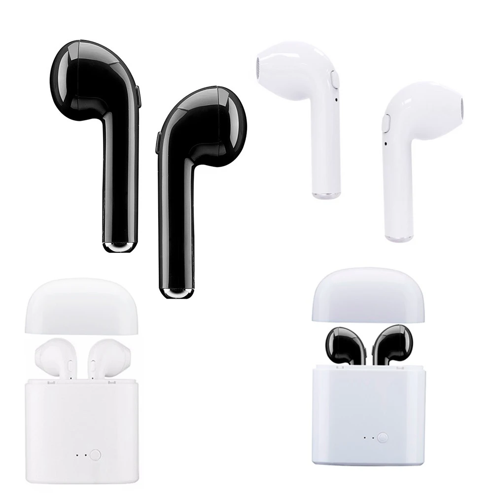 Беспроводные bluetooth наушники двойные мини гарнитура TWS микрофон для iPhone samsung