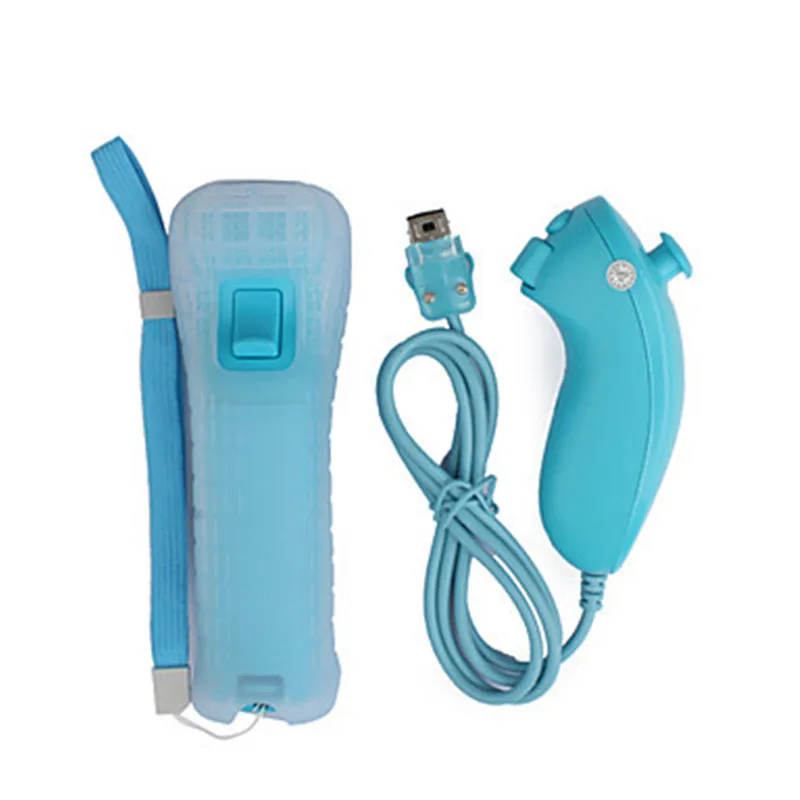 2в1 пульт дистанционного управления Nunchuck Combo Встроенный MOTION PLUS для Nintendo navan
