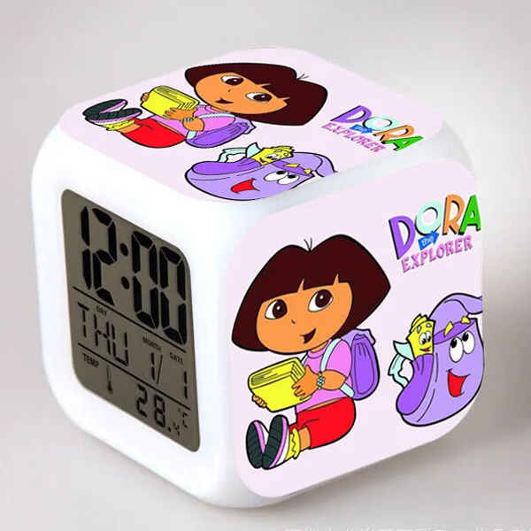 Dora the Explorer LED Alarm Clock reloj despertador saat wekker Digital