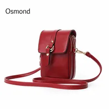 Осмонд Bolsa Feminina мини-небольшой Для женщин Crossbody Сумка Кожа PU клапаном телефон Сумки Леди Сумочка Кошелек сумка клатч