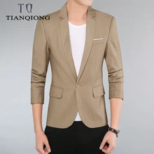 Новинка, мужские блейзеры, весенний мужской корейский стиль, тонкий толстый тонкий повседневный мужской пиджак, Брендовая верхняя одежда, Blusa Masculina M~ 4XL