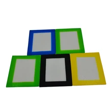 50 шт. FDA стекловолокно антипригарный резиновый силиконовый воск для нанесения кисточкой коврик или силиконовые прокладки для трав/хеш/бутановое масло/Гладкий масло