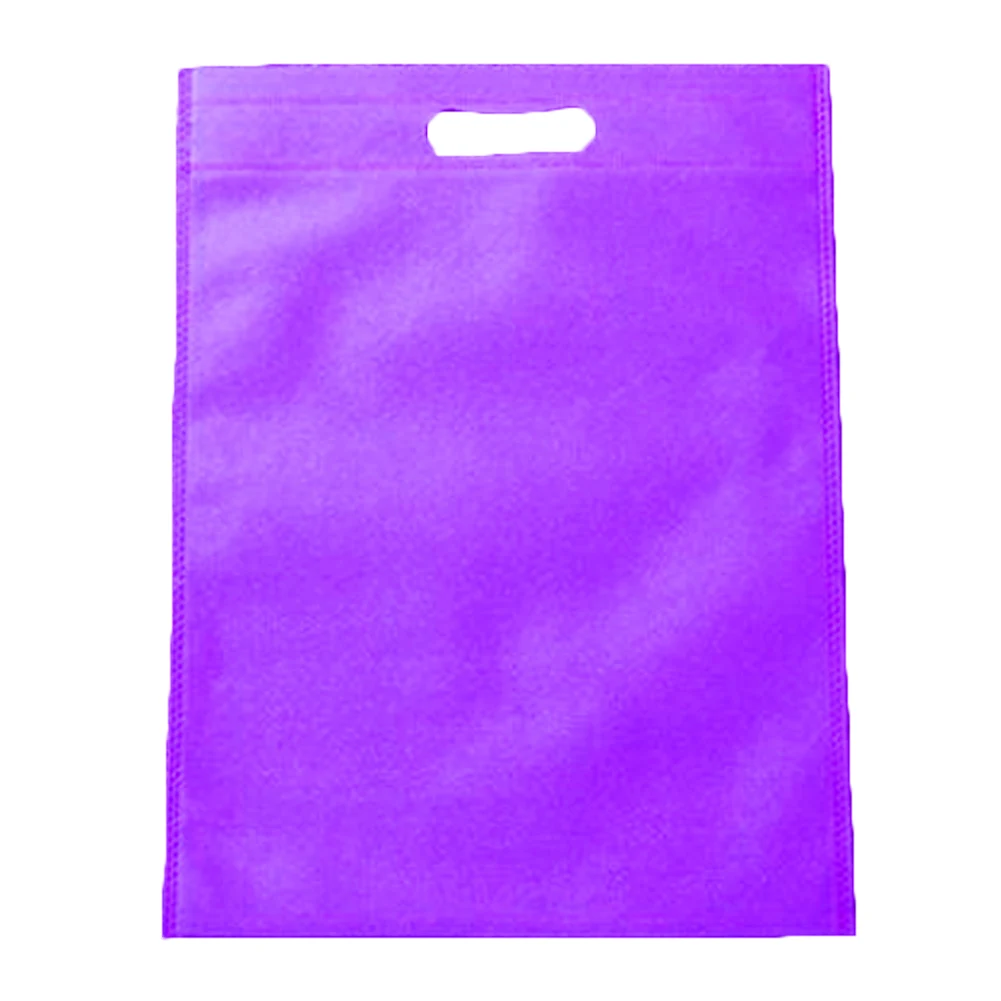 30*40/35*45 см Нетканый многоразовый складной мешок для покупок - Цвет: Фиолетовый
