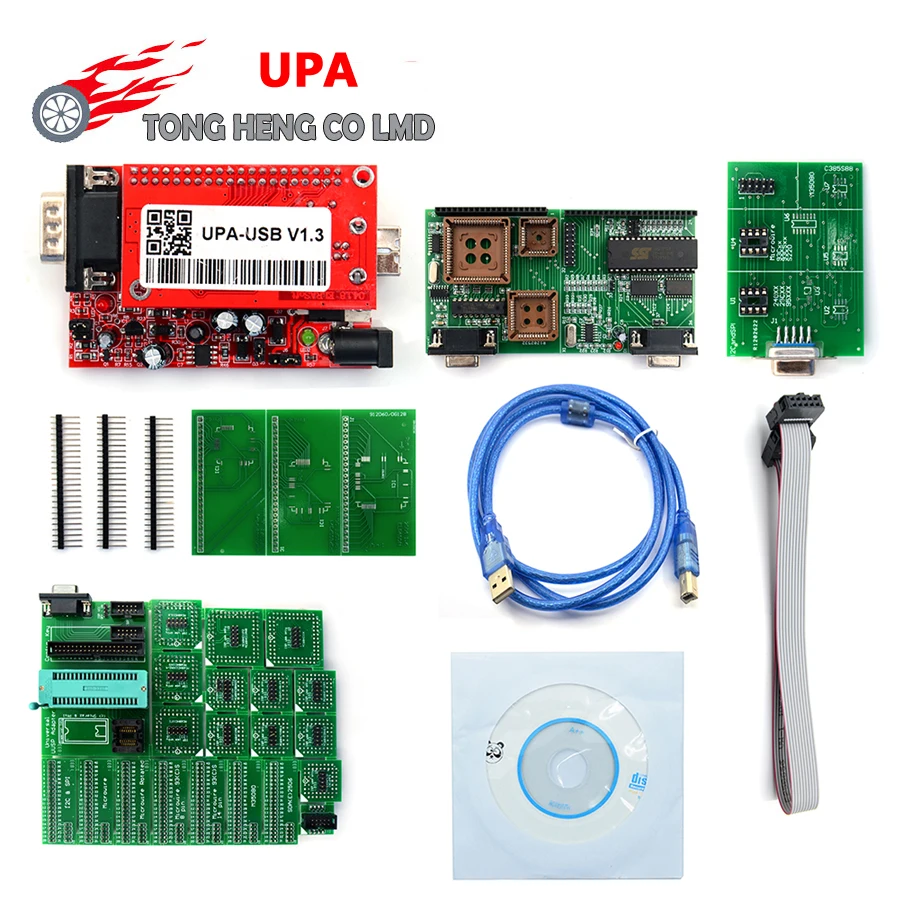 Новые UPA Usb программатор ЭБУ USB системного блока управления V1.3 с полной Адаптеры