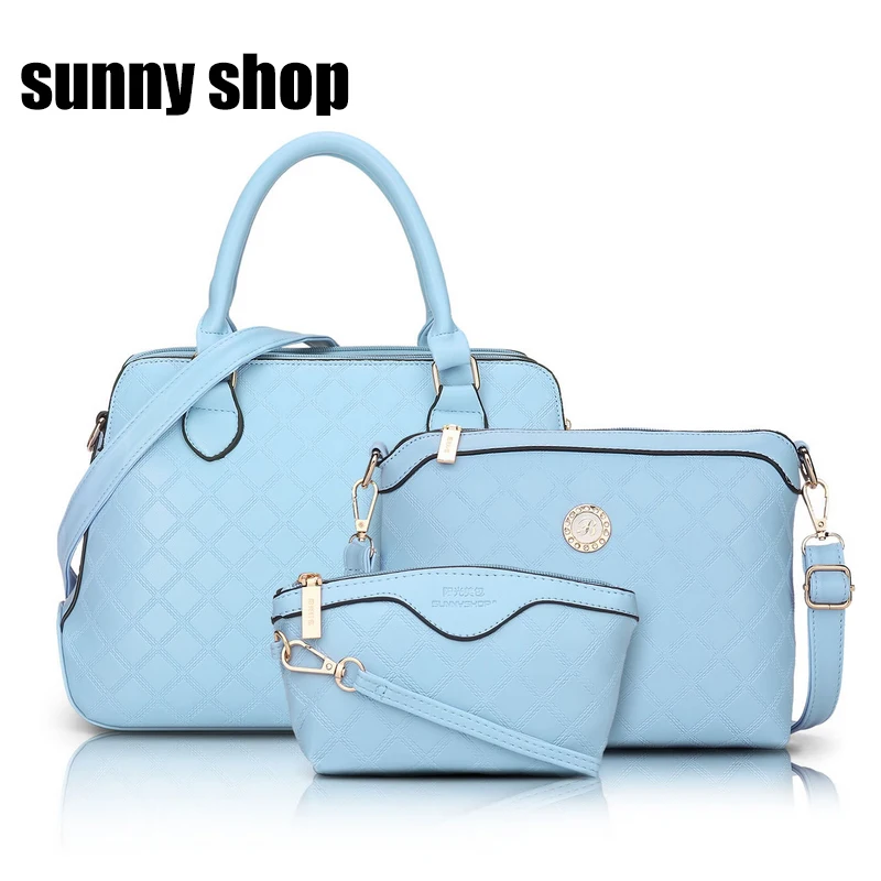 SUNNY SHOP Plaid Purses and font b Handbags b font 3 Bag font b Set b