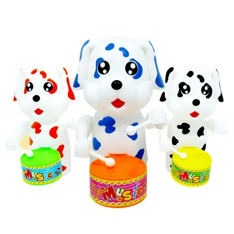 1 шт. забавная милая собака барабанные игрушки заводная игрушка для развития подарок мультфильм барабанные развивающие игры для ребенка Gfit