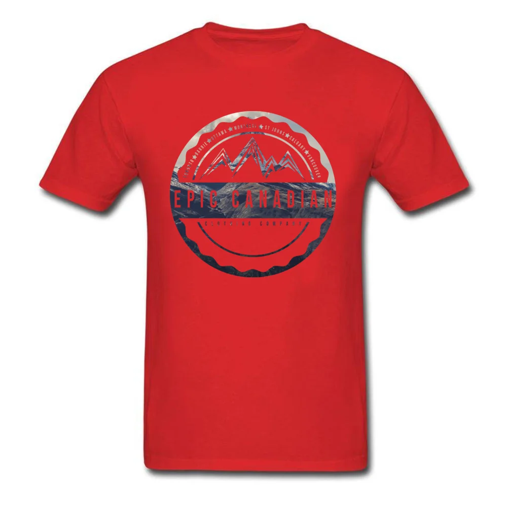 Printed Camisa Top T-shirts Family ostern Day Short Sleeve Crew Neck Tees 100% Cotton Fabric Men's Casual Tops & Tees Epic Canadian Clothing Company Photo Logo red