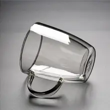 Стеклянная банка с ручкой набор кофейных чашек чайные кружки ручной работы креативное пиво Кружка для офиса прозрачная Питьевая Посуда двойная гла