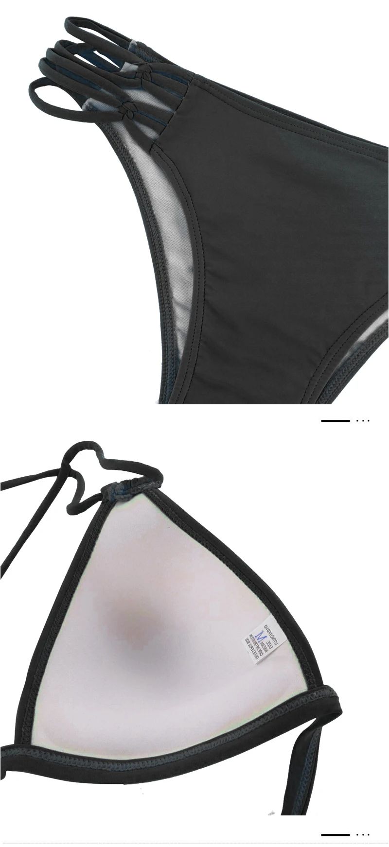 MANYIER swimsuit summer new Hot sexy pure color women bikini set bandage swimsuit brazilian multi-color swimwear bikini women (6)
