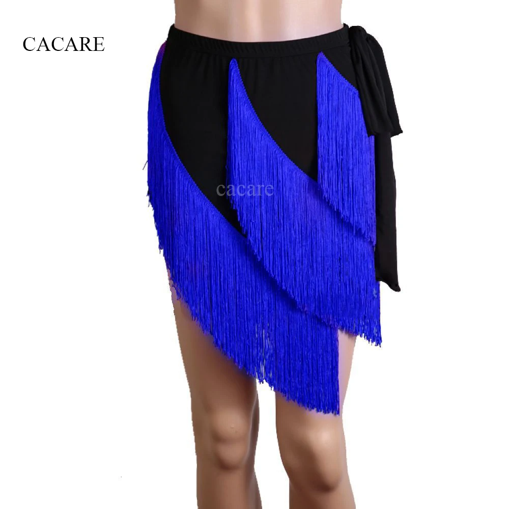 

Latin Tango Skirt Dance Samba Salsa Dress D379 Irregular Hem with 3 Layers of Tassels 12 Choices Personalized Size is Supported