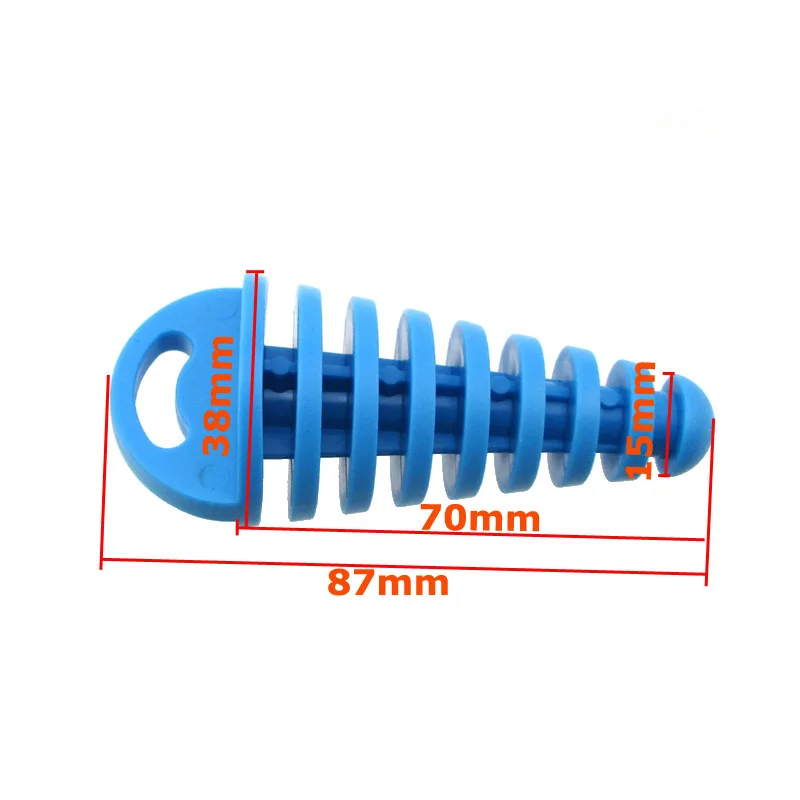 2-Stroke Muffler Exhaust Pipe Silencer Wash Plug (6)